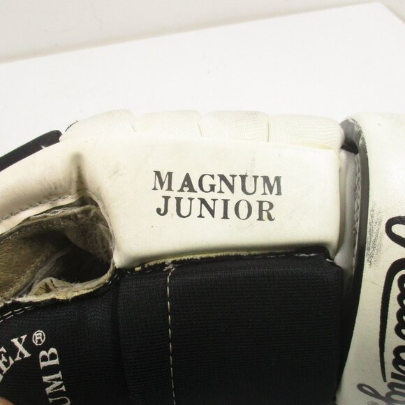 Vintage Rawlings 969 Magnum Juniorr Hockey Gloves 14" - 35.5 cm Black & White - Picture 7 of 10